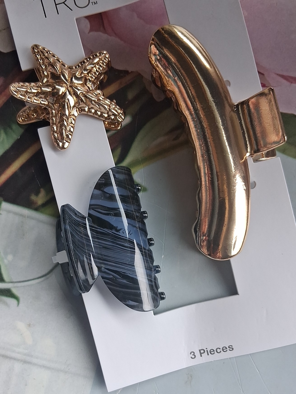 Starfish hair clip Set